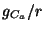 $ g_{C_a}/r$